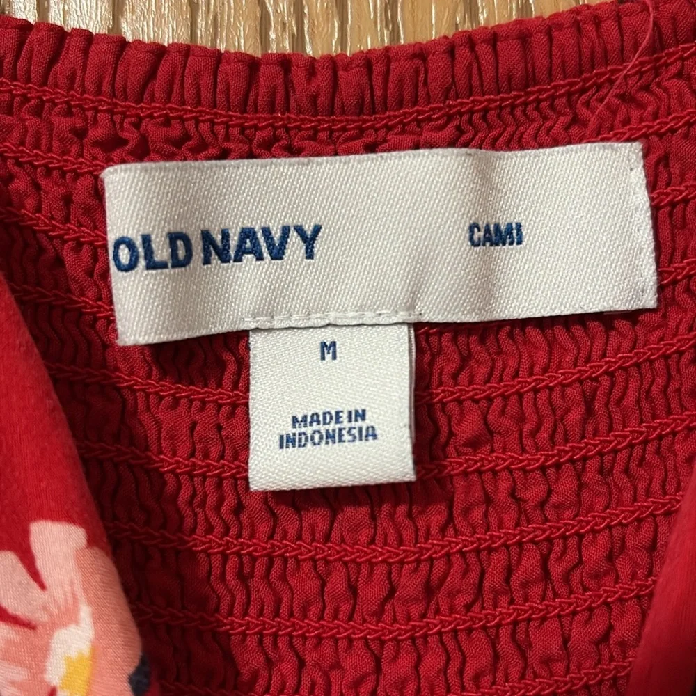 Old Navy Red Floral Dress - Picture 2 of 6